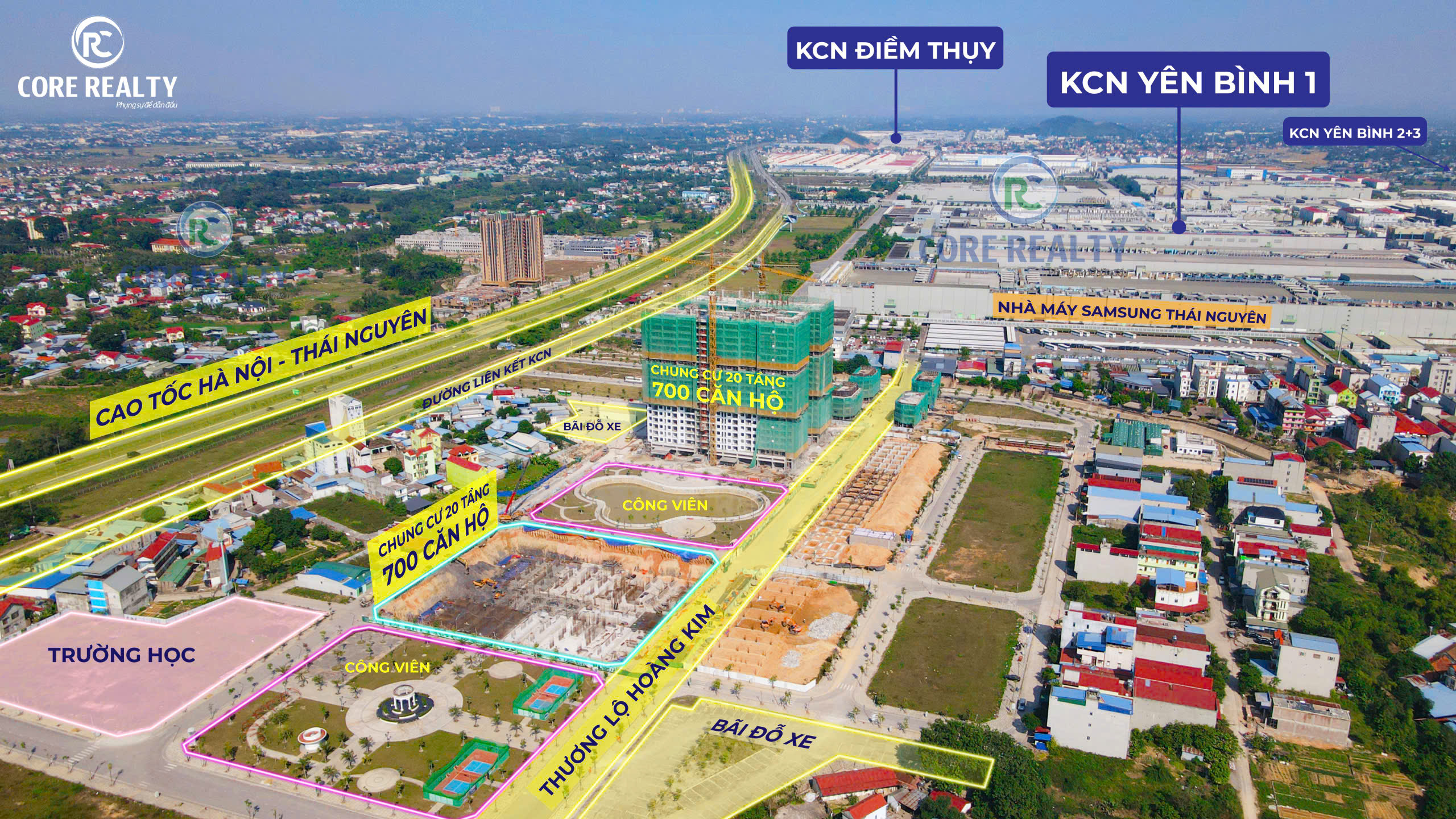 đất ở kcn yên bình thái nguyên